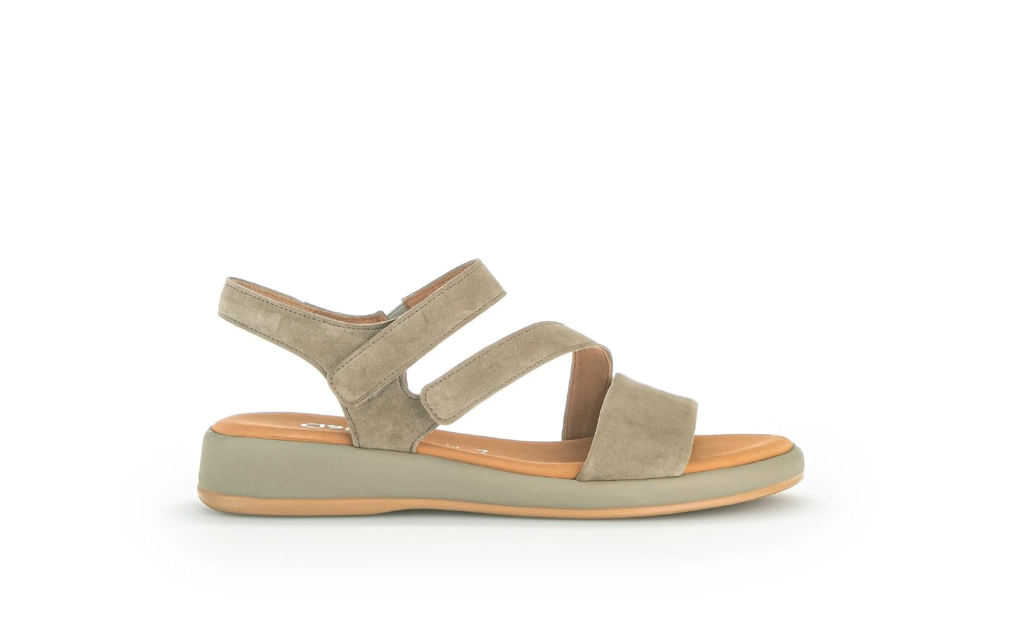 Sandales vertes en cuir