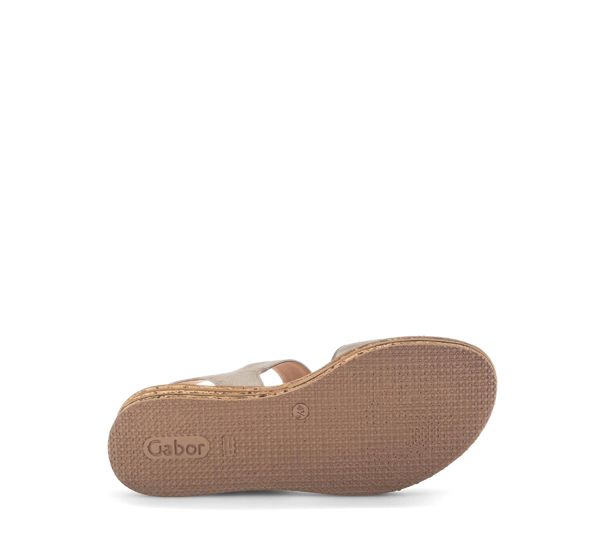 Sandales beiges/métallisées en nubuck - Image 7
