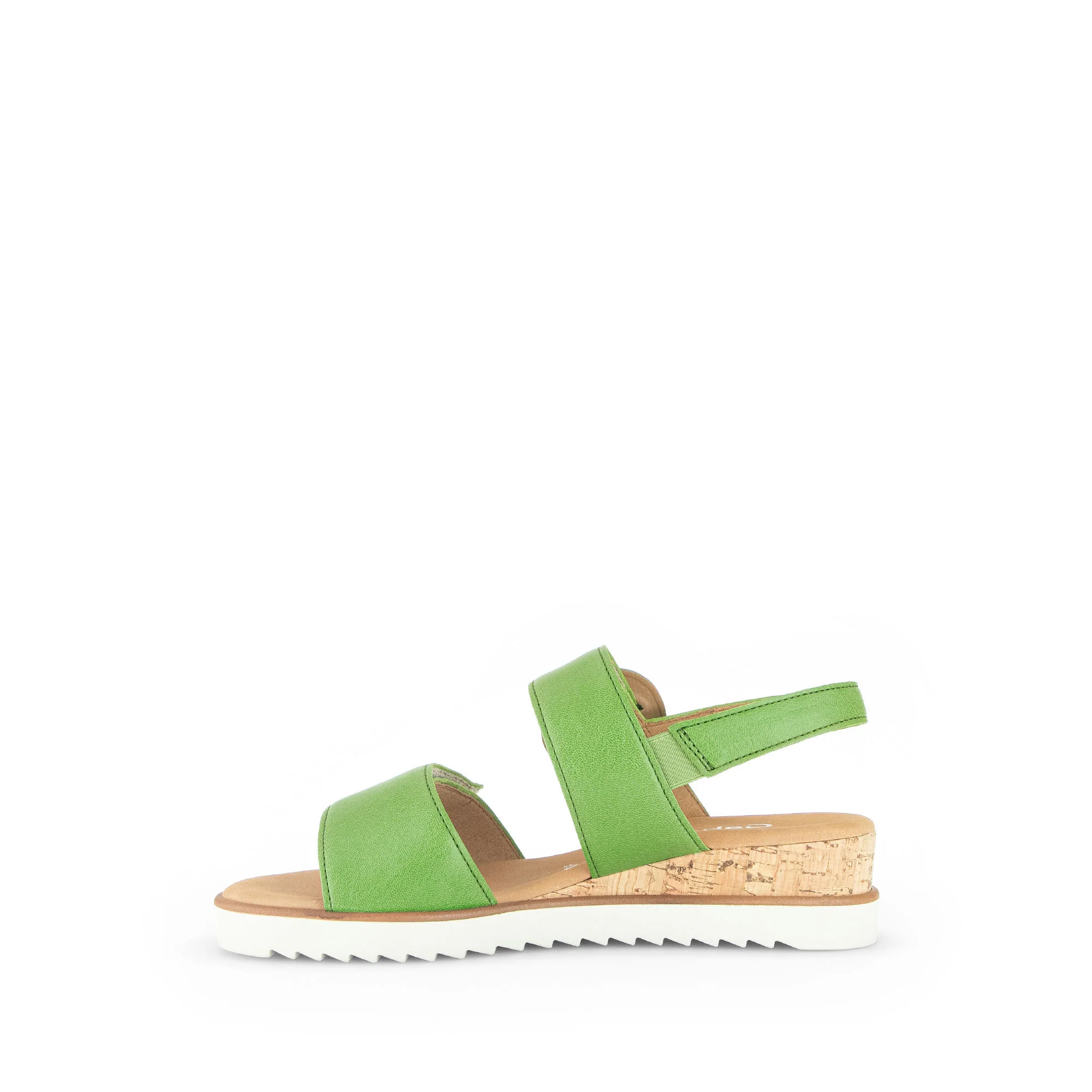 Sandales vertes en cuir lisse - Image 2