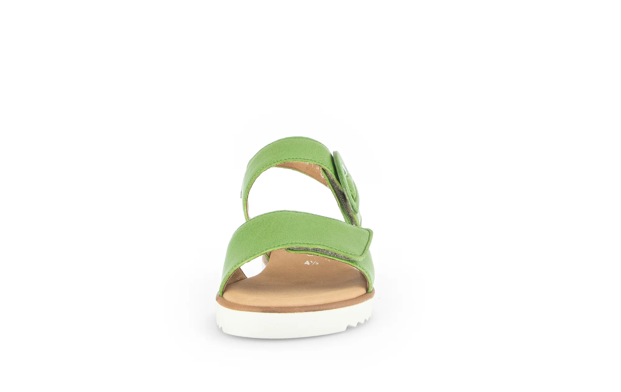 Sandales vertes en cuir lisse - Image 4