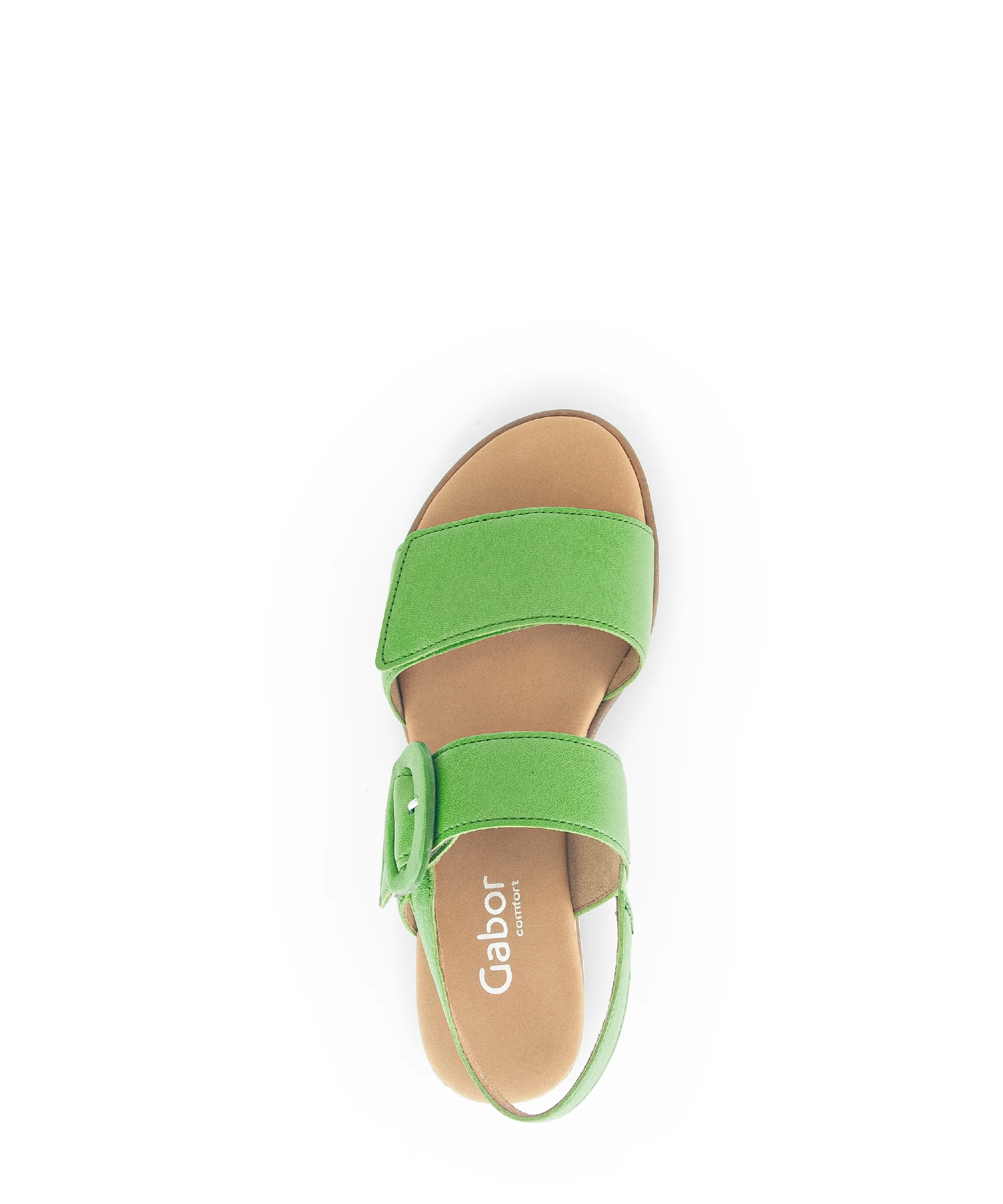 Sandales vertes en cuir lisse - Image 5