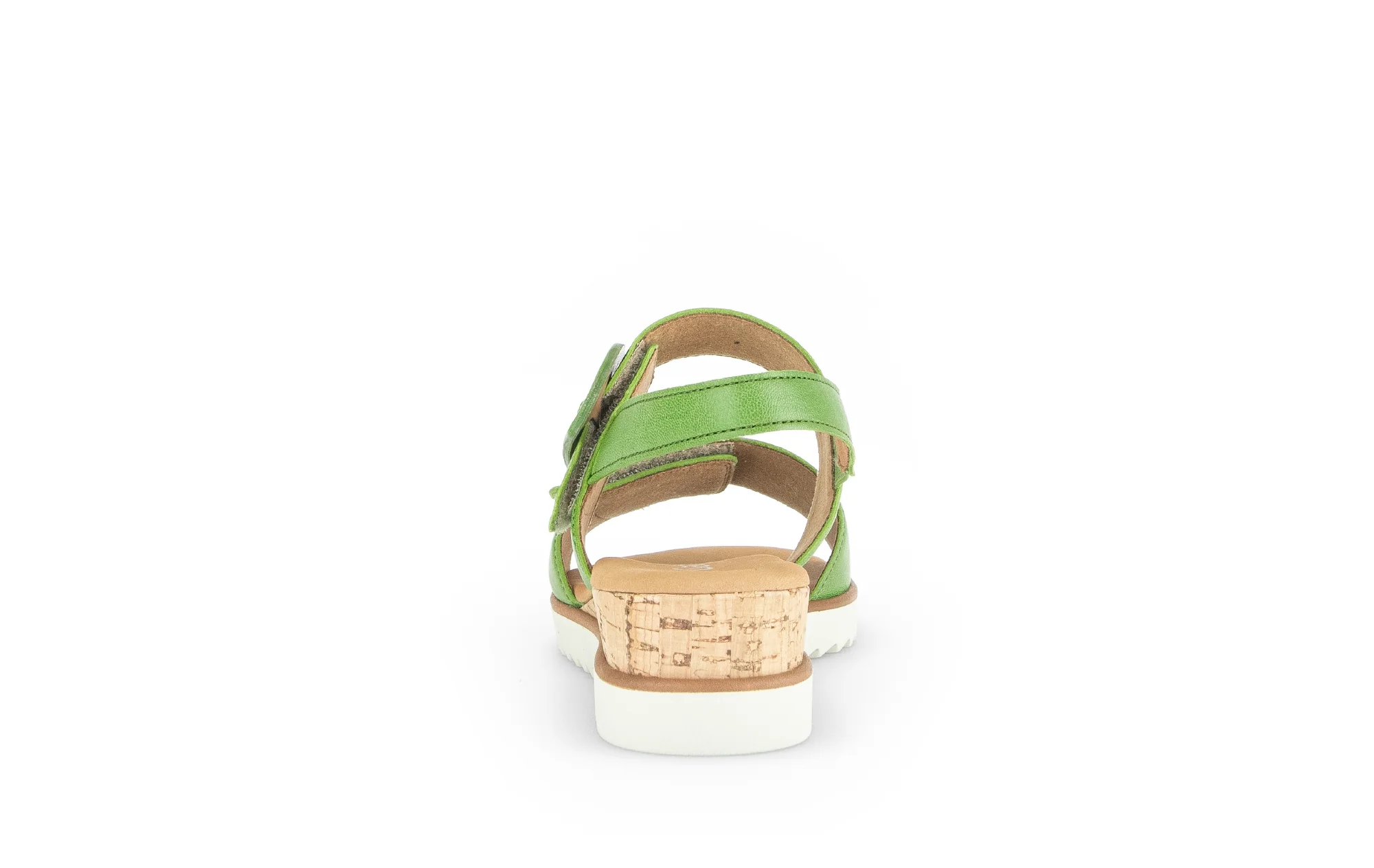 Sandales vertes en cuir lisse - Image 6