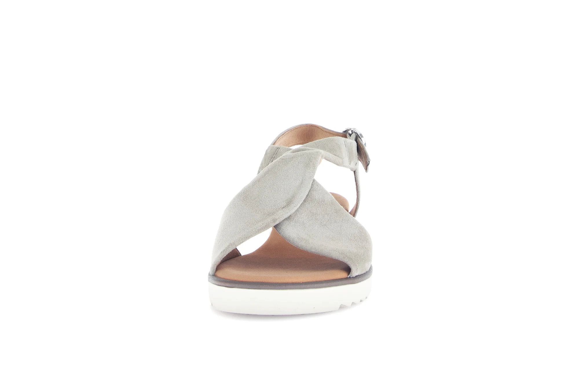 Sandales vertes en cuir velours - Image 5