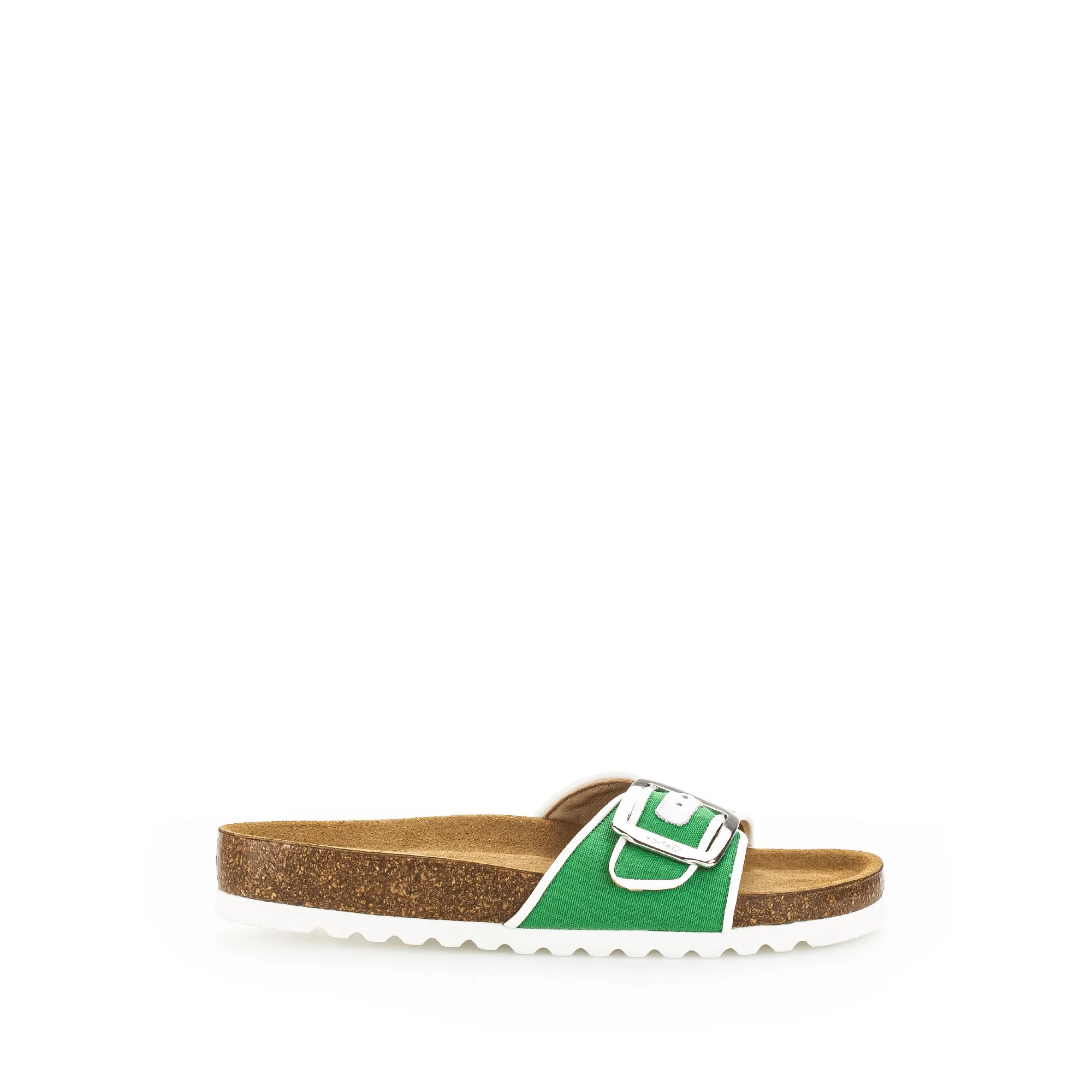 Sandales vertes en textile