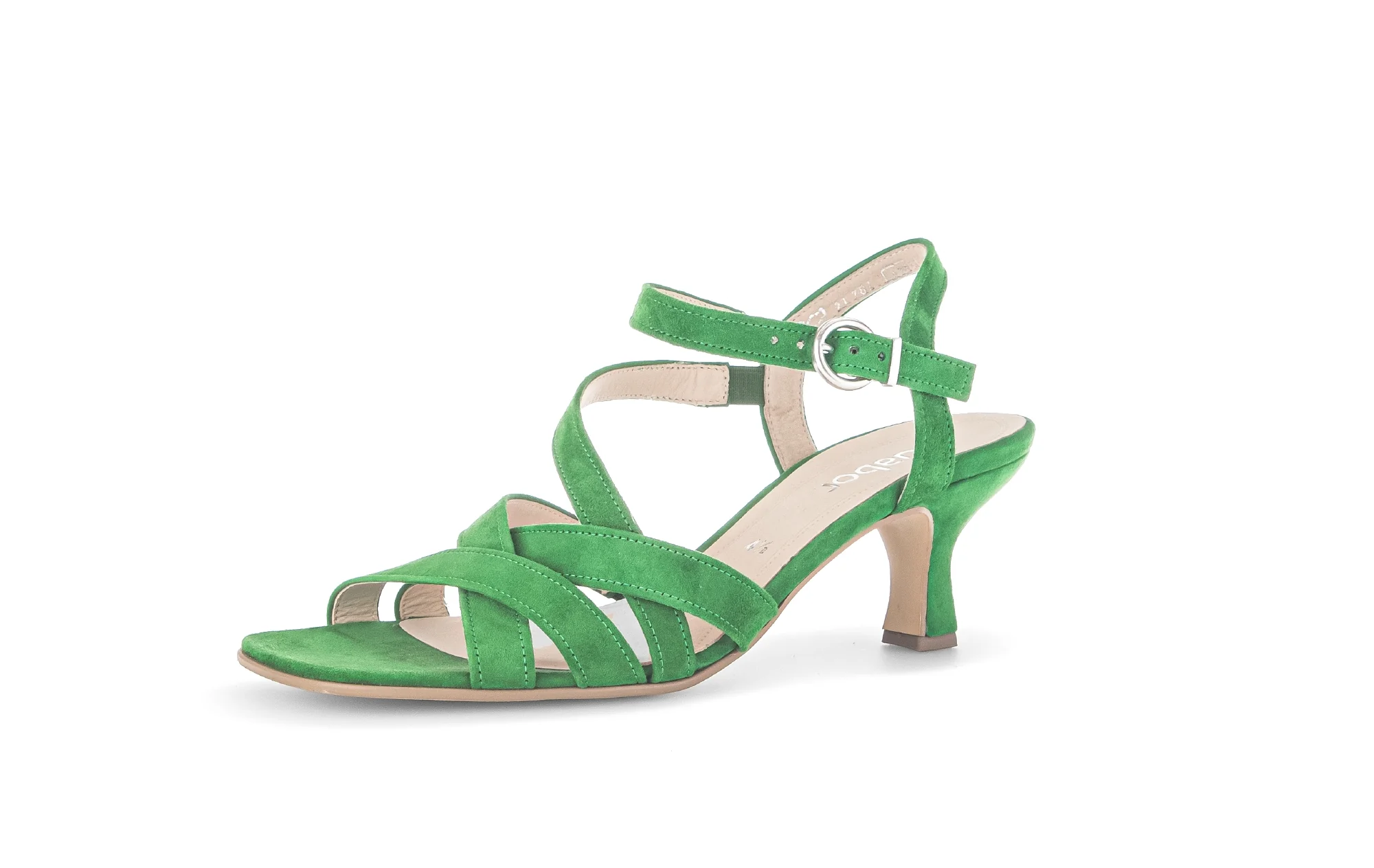 Sandales vertes en velours - Image 3
