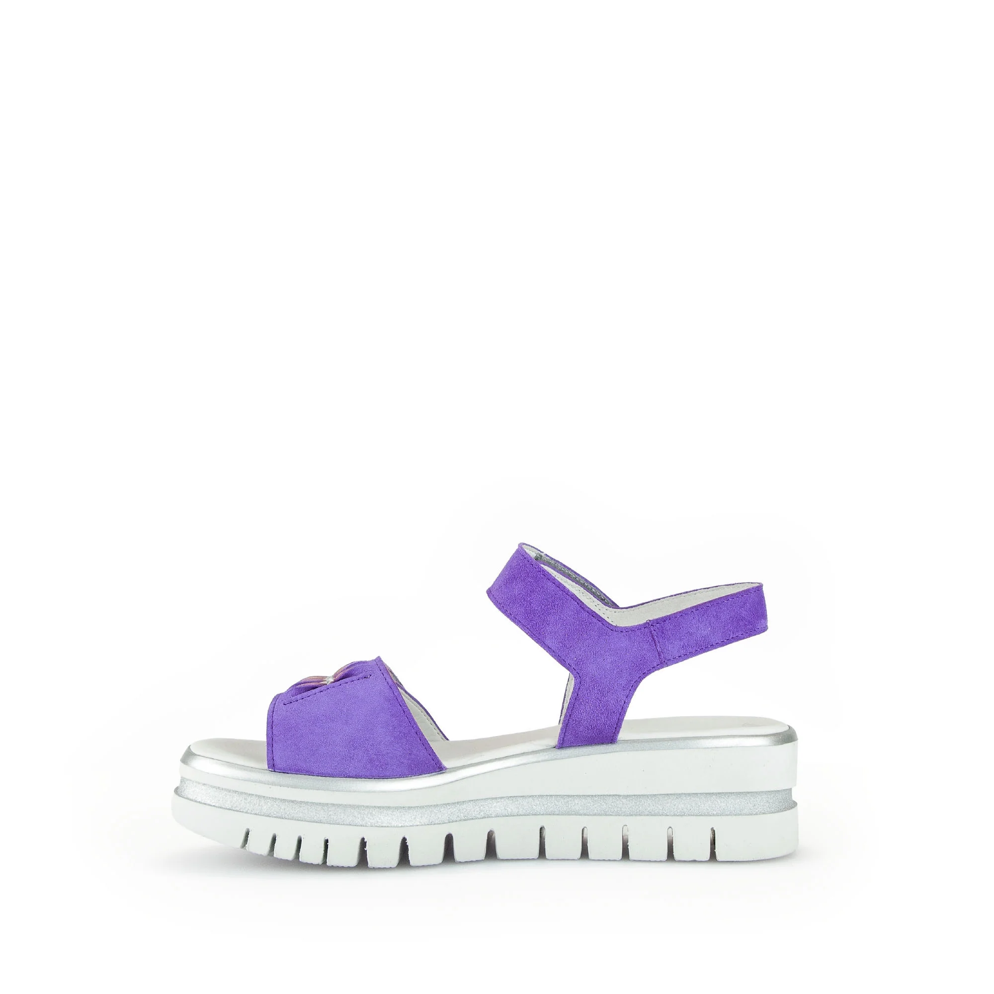 Sandales violettes en combinaison velours - Image 2