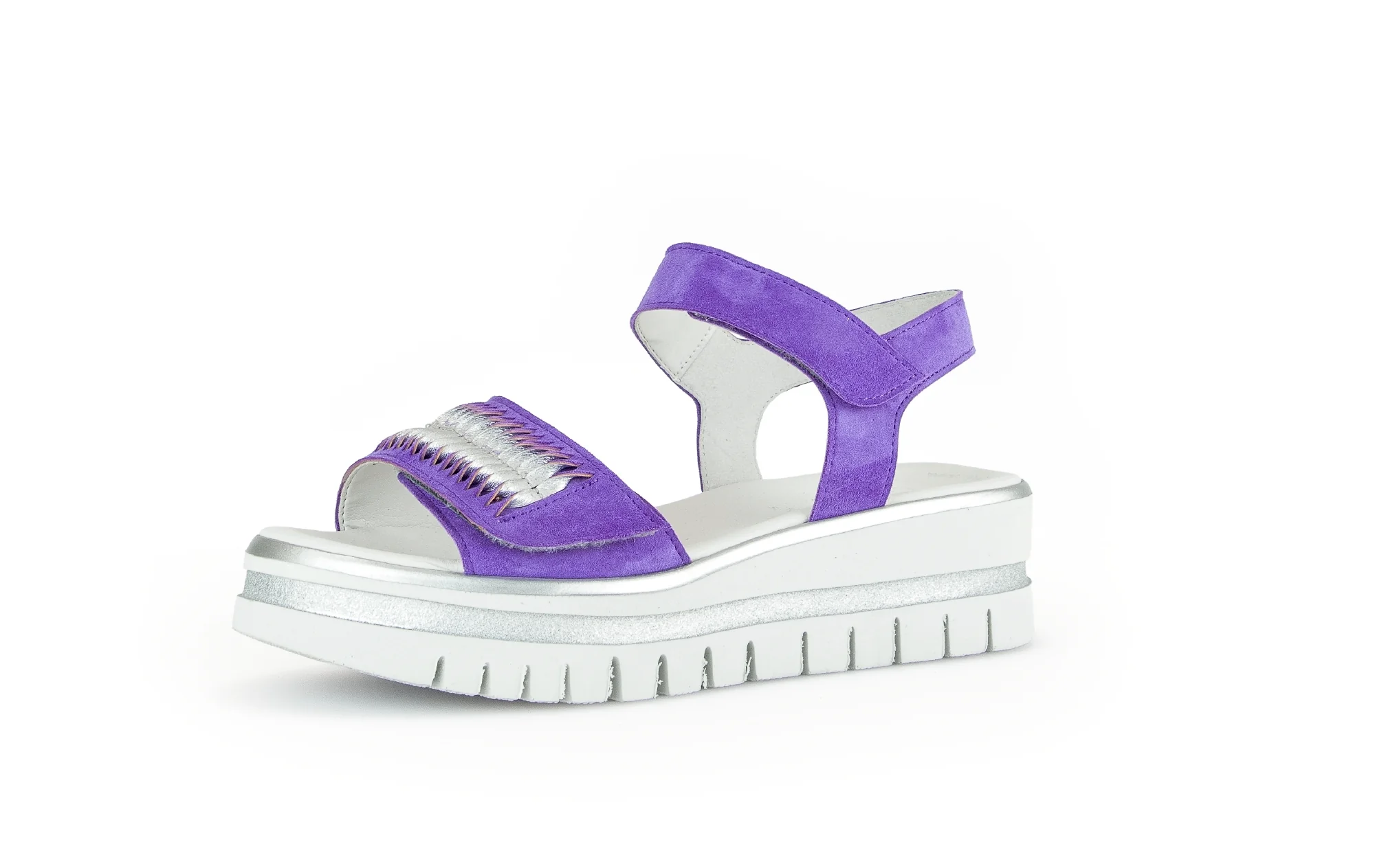 Sandales violettes en combinaison velours - Image 3