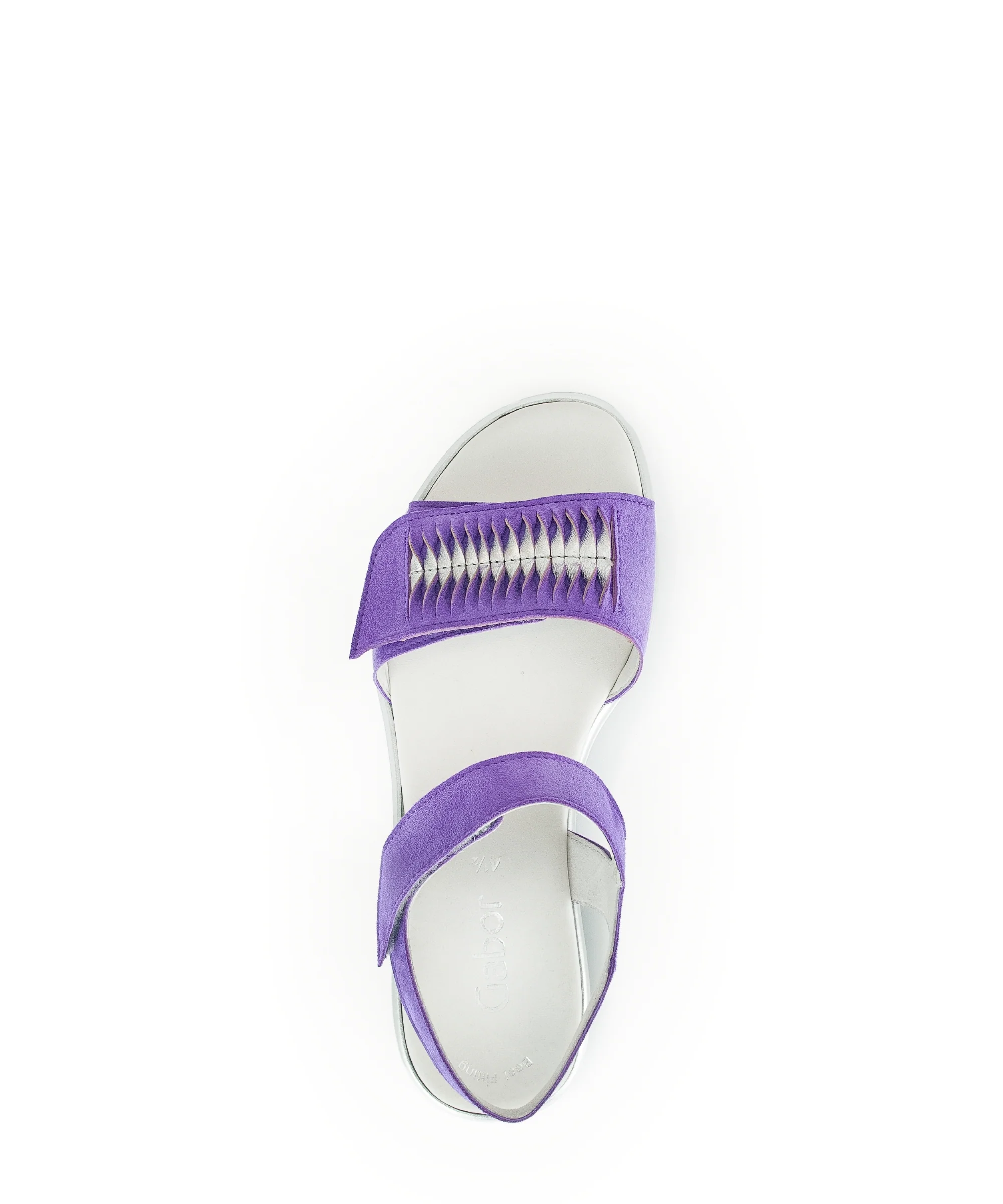 Sandales violettes en combinaison velours - Image 5
