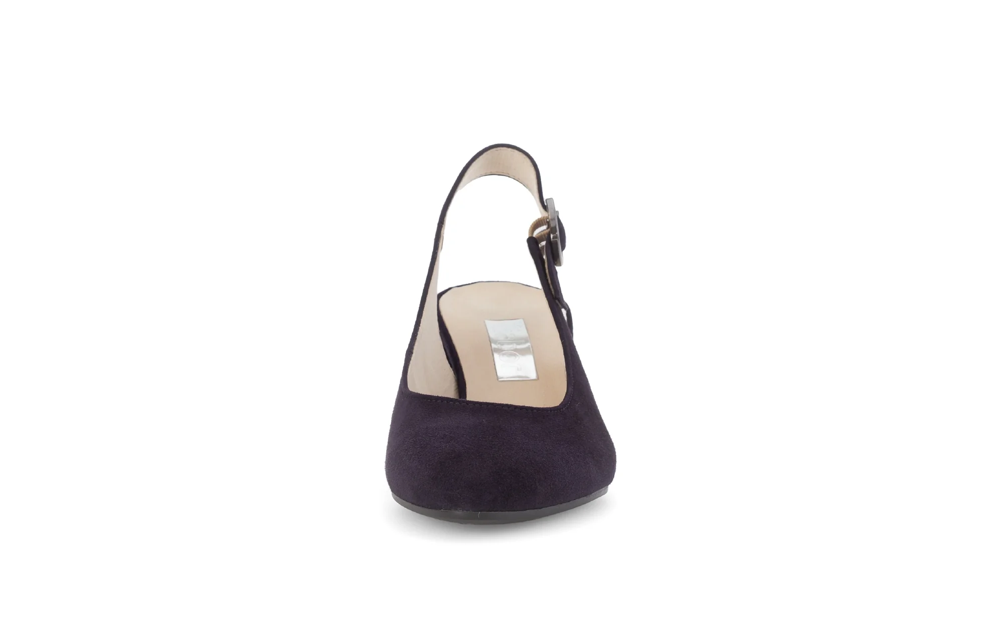 Slings brides arrière bleus en cuir velours - Image 5