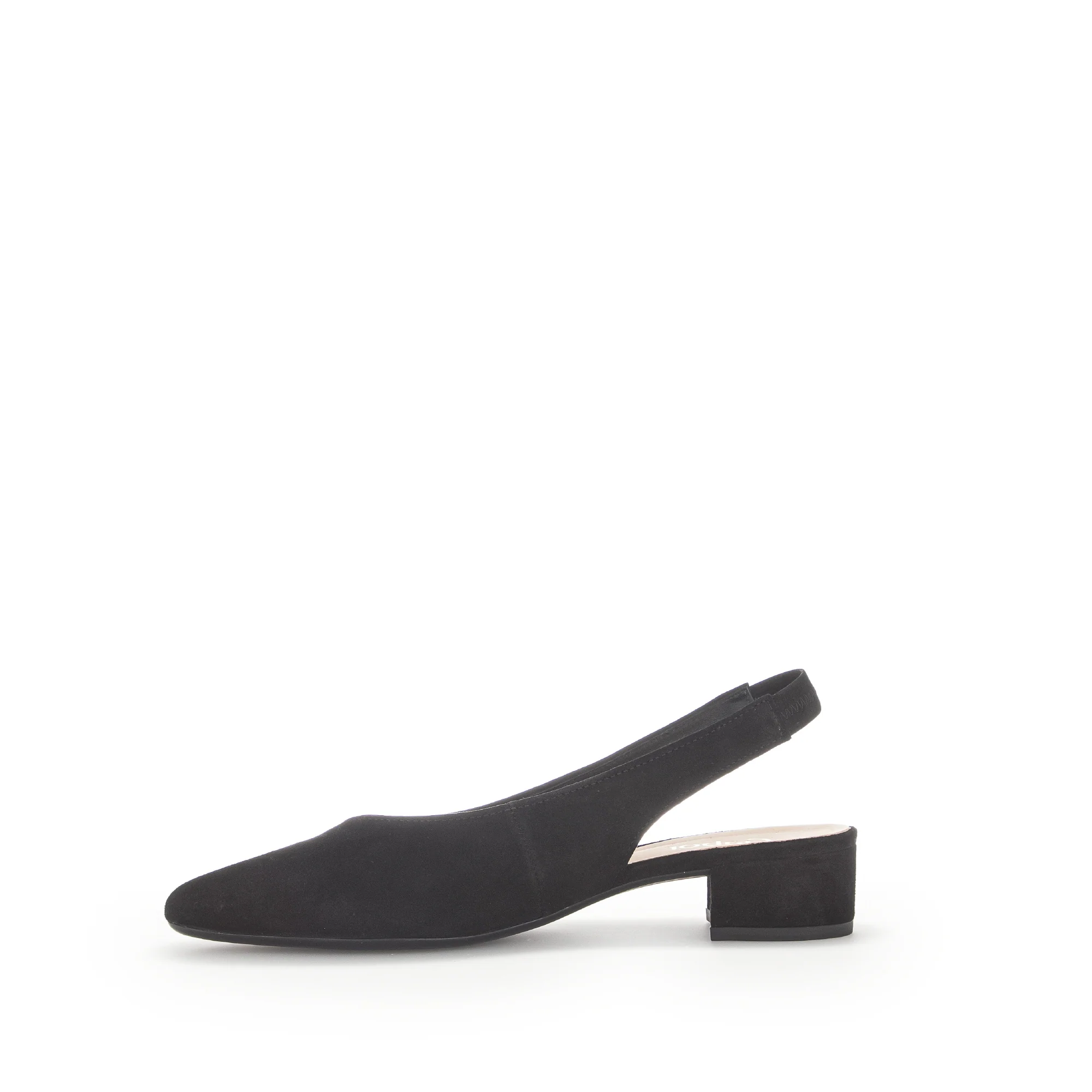 Slings noirs en cuir velours - Image 2