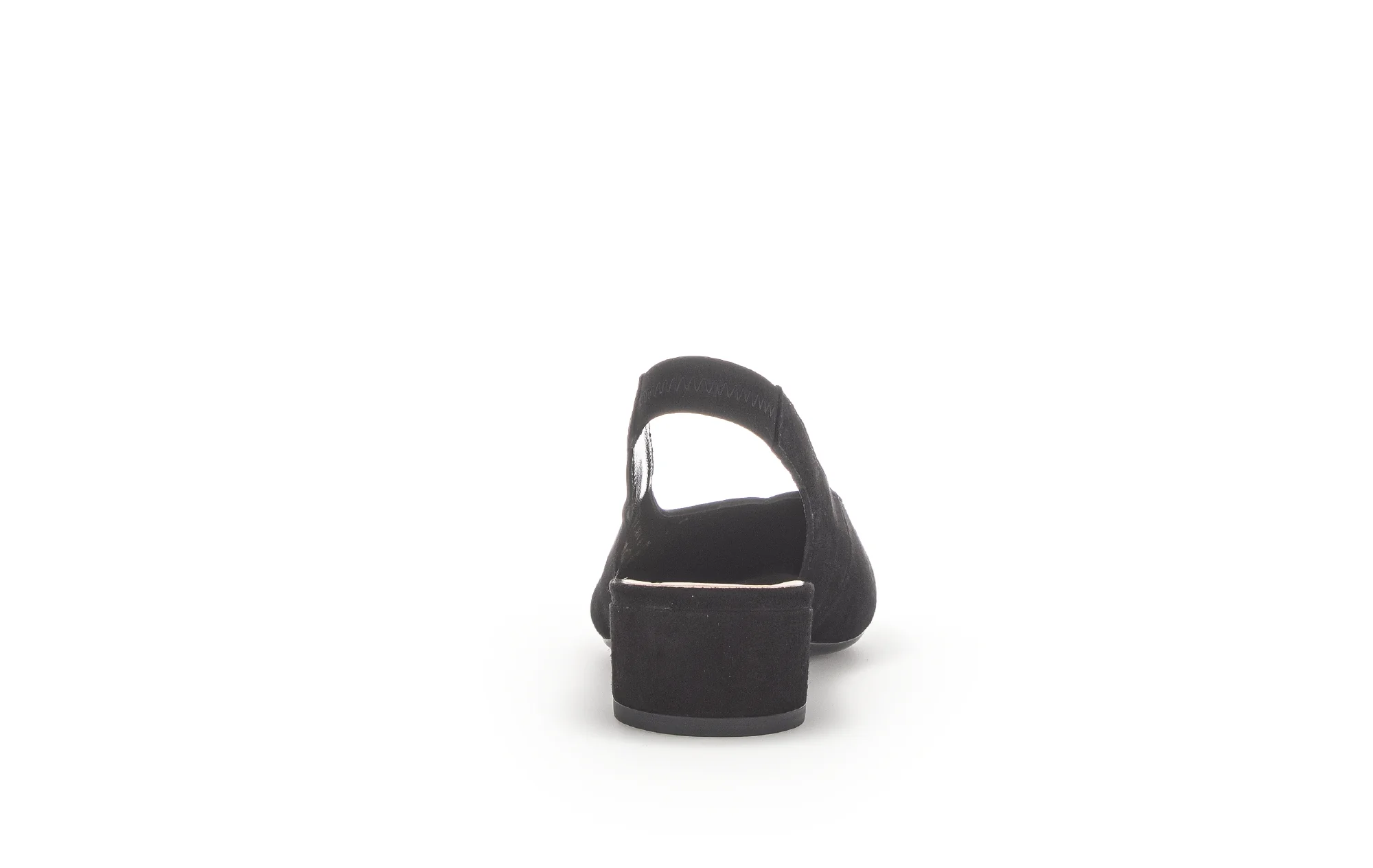 Slings noirs en cuir velours - Image 6