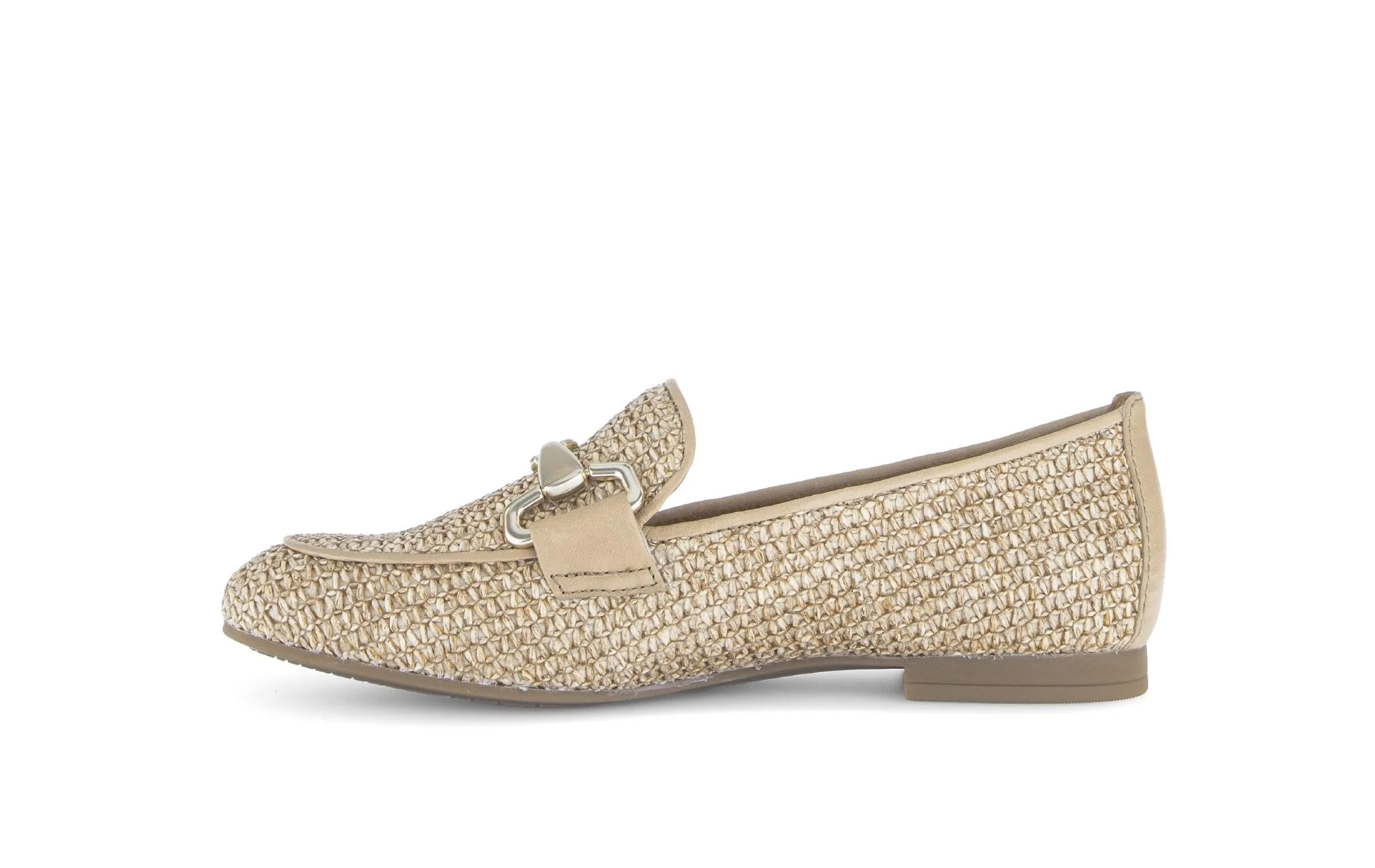 Mocassin beiges en cuir tressé - Image 2