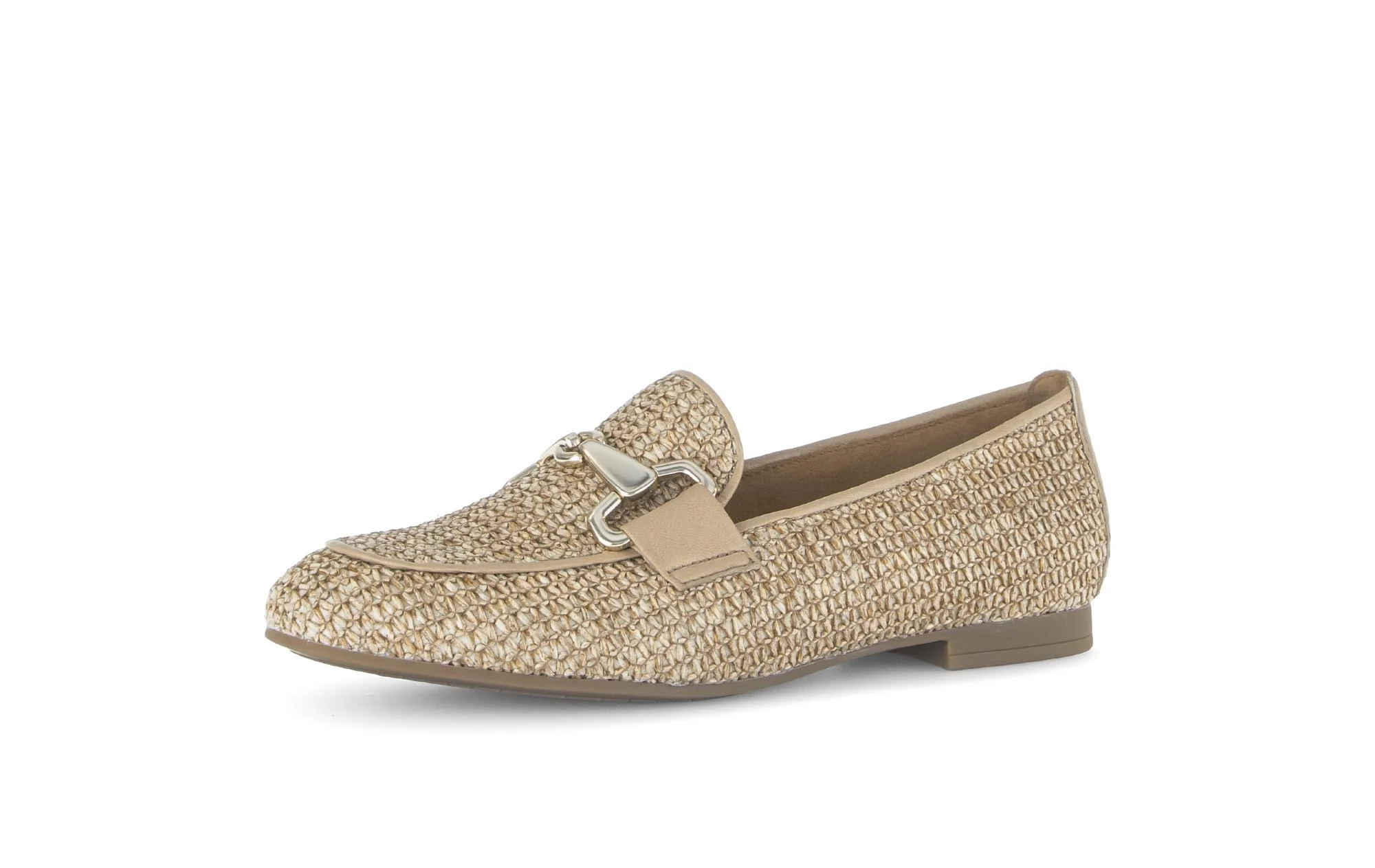 Mocassin beiges en cuir tressé - Image 6