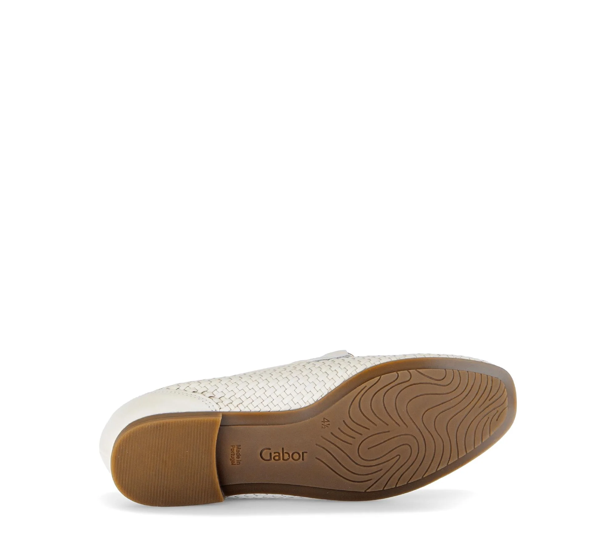 Mocassin (Slip-on) crème en cuir - Image 7