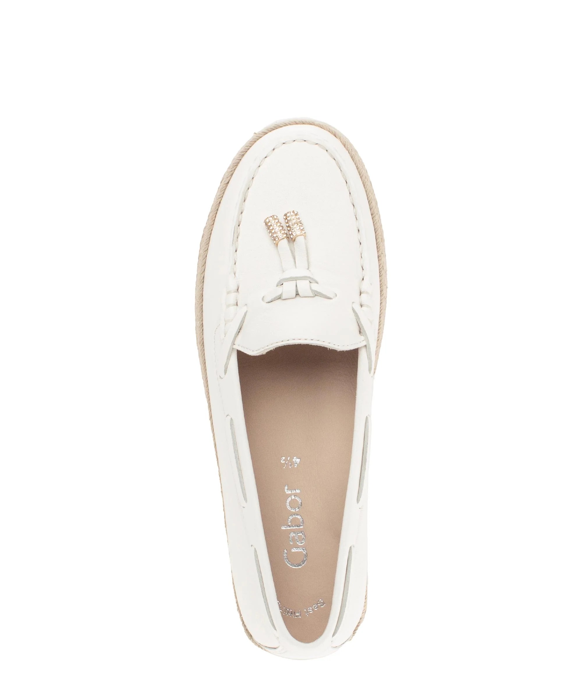 Slip-on crème en cuir - Image 3