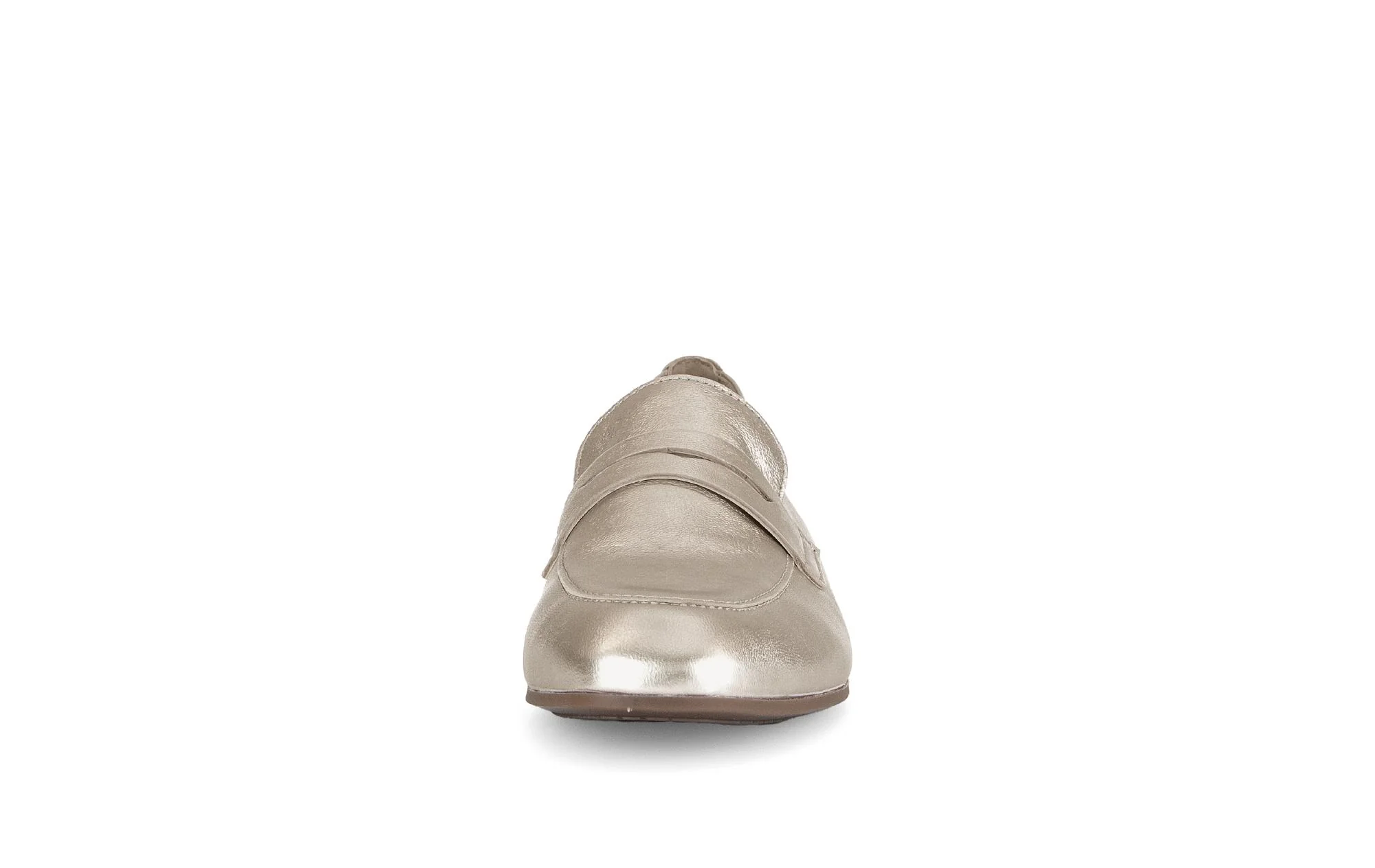 Mocassins dorés en cuir - Image 5
