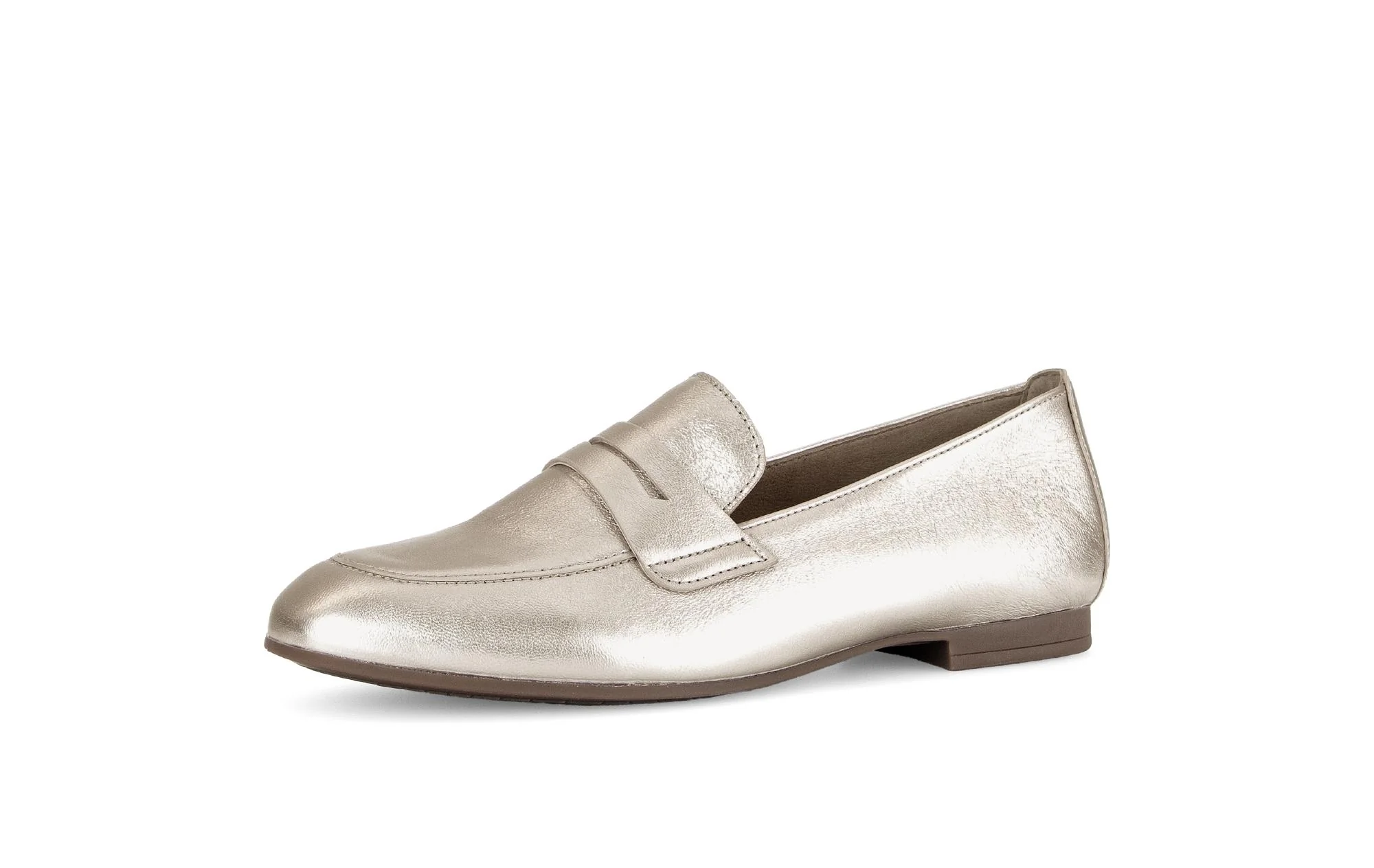Mocassins dorés en cuir - Image 6