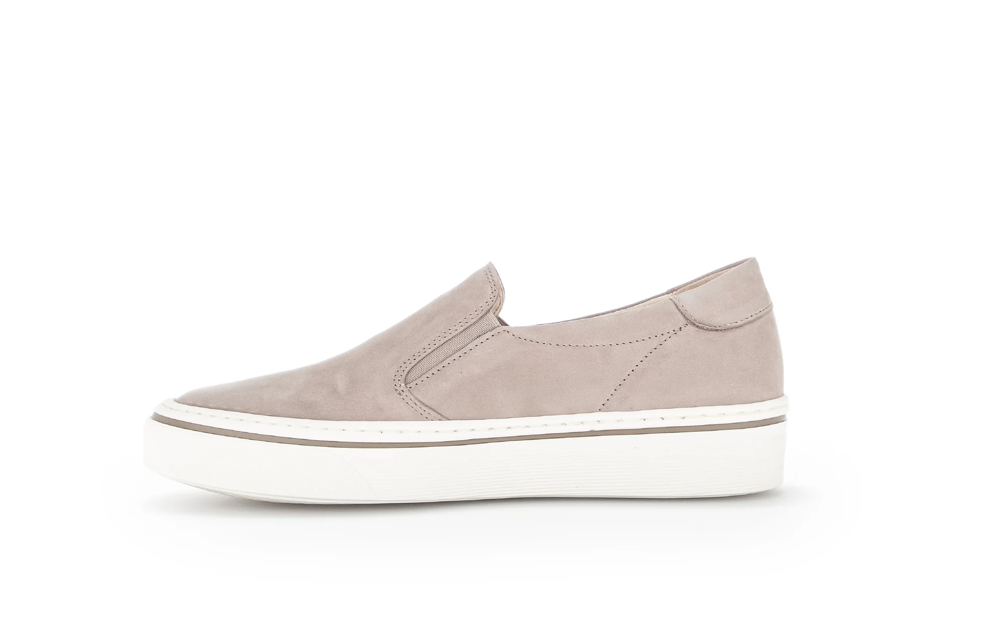 Sneakers beiges en suède - Image 2