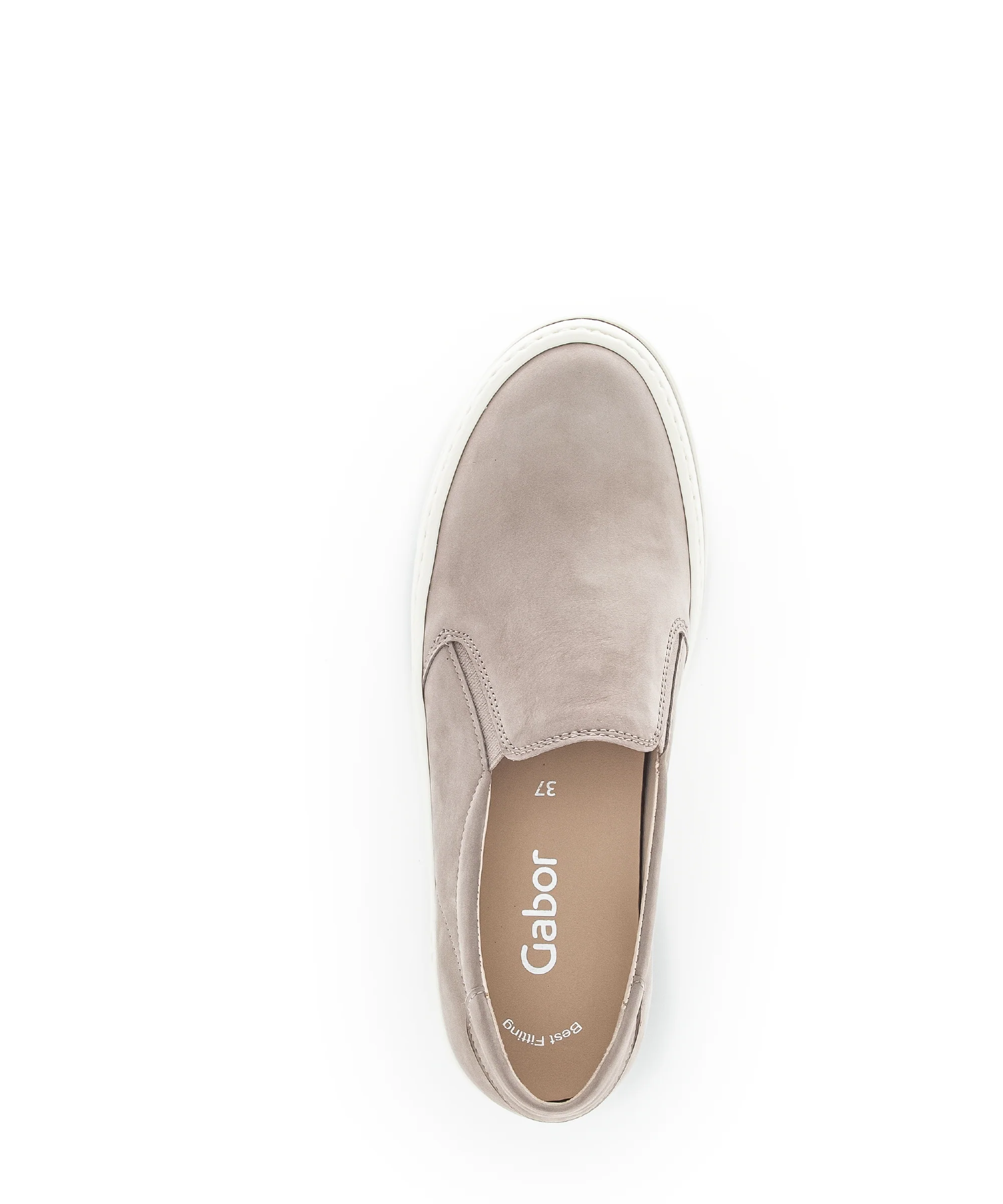 Sneakers beiges en suède - Image 6