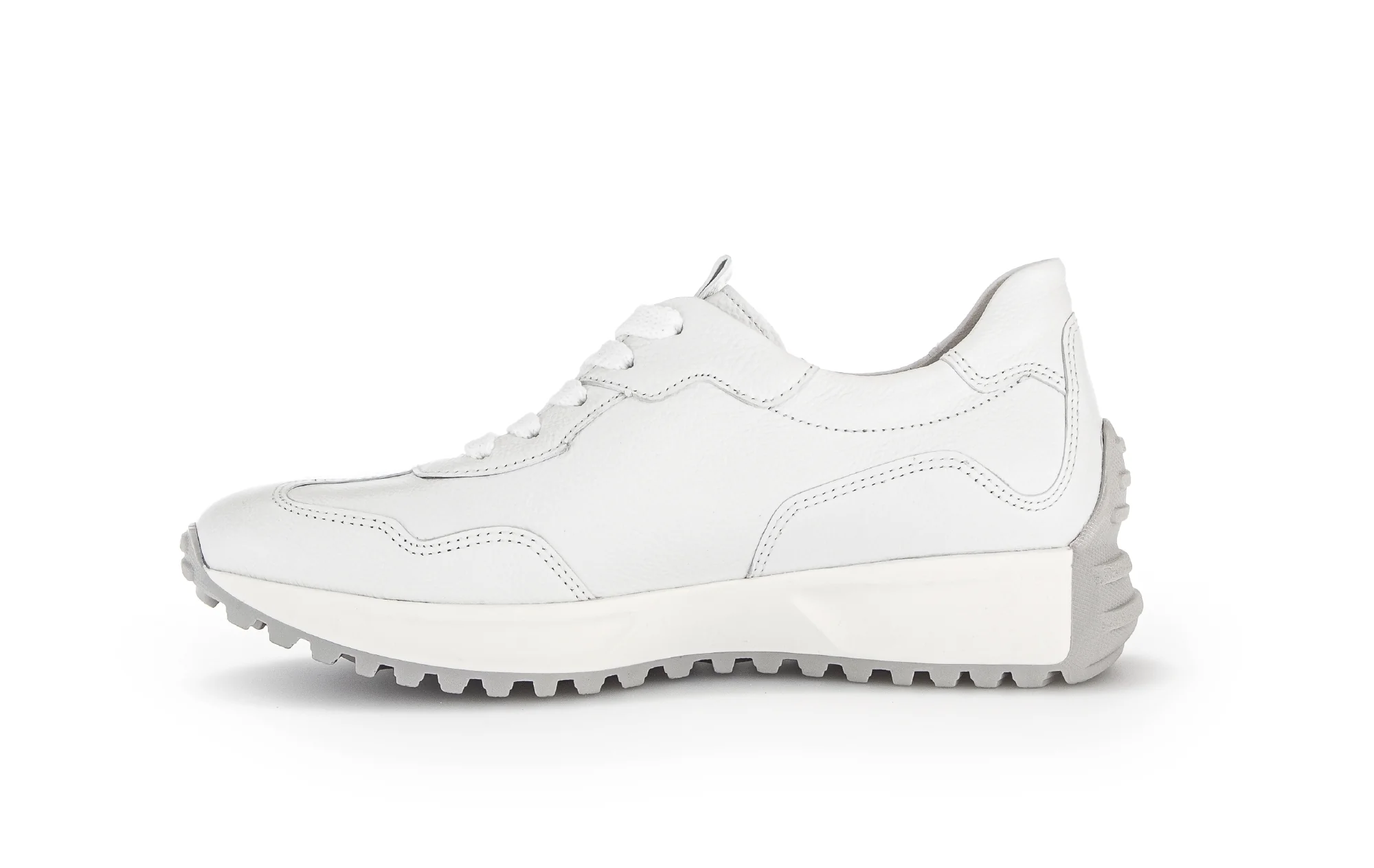Sneakers blanches en cuir lisse - Image 2