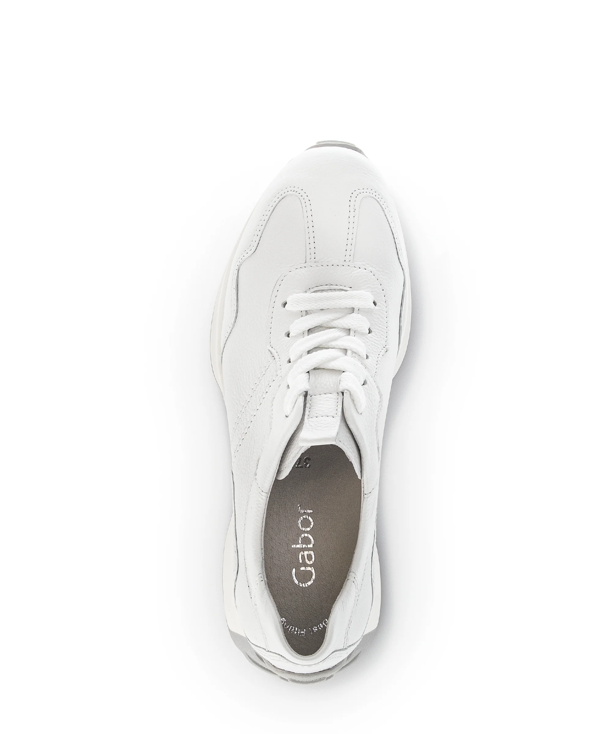 Sneakers blanches en cuir lisse - Image 6