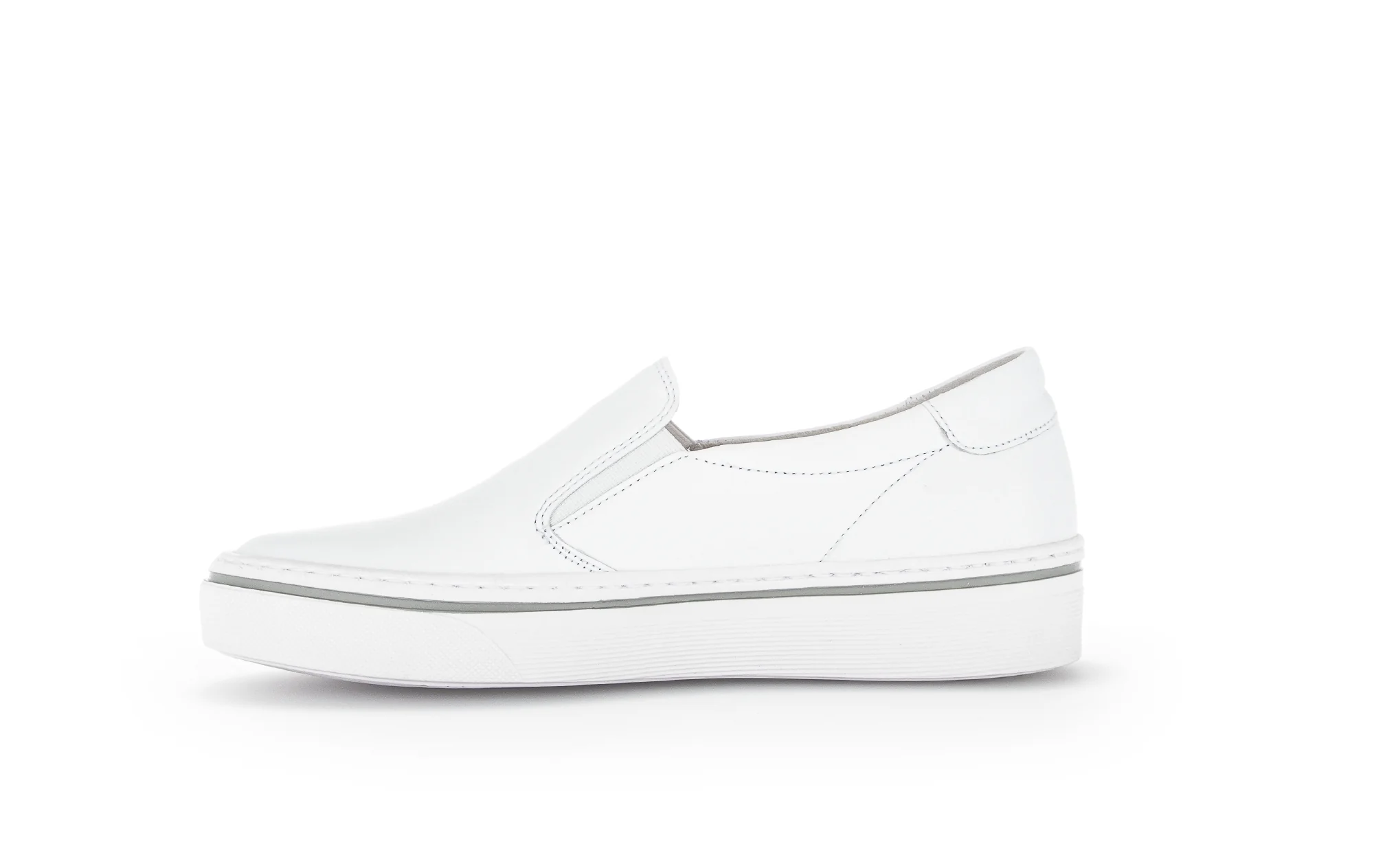 Sneakers blanches en cuir lisse - Image 2