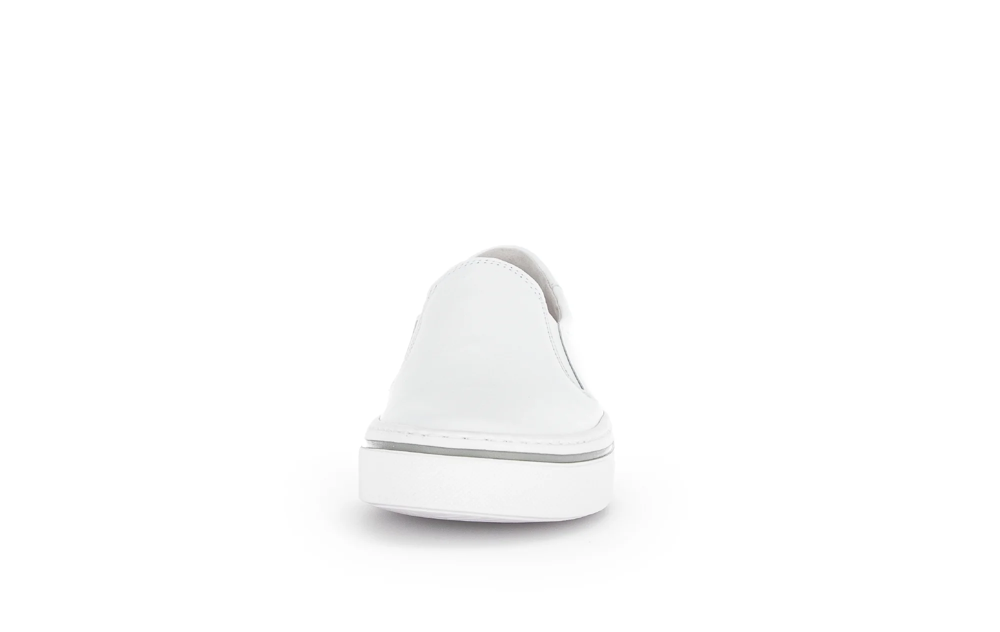 Sneakers blanches en cuir lisse - Image 3