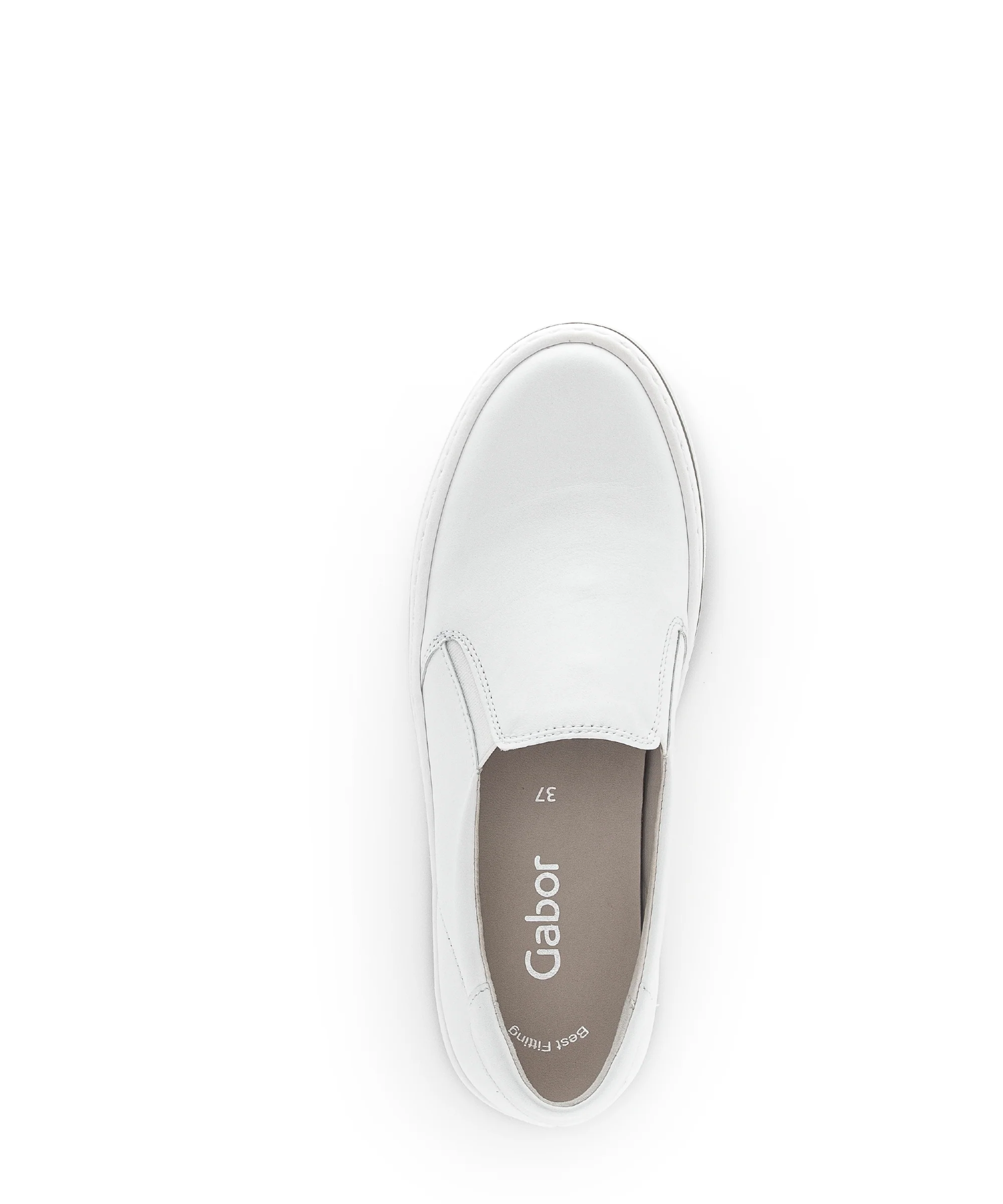 Sneakers blanches en cuir lisse - Image 6