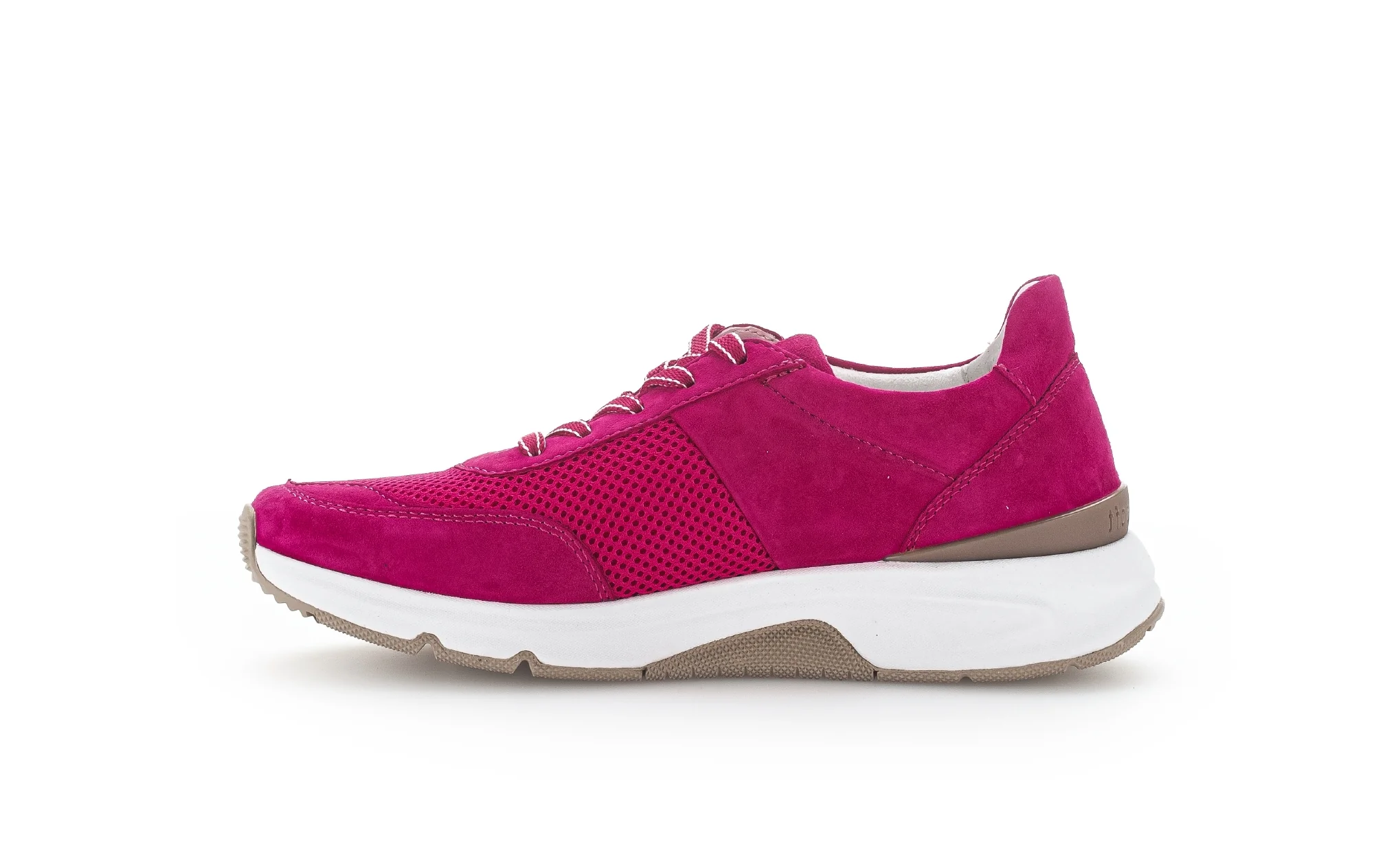 Sneakers fuchsia en textile - Image 2