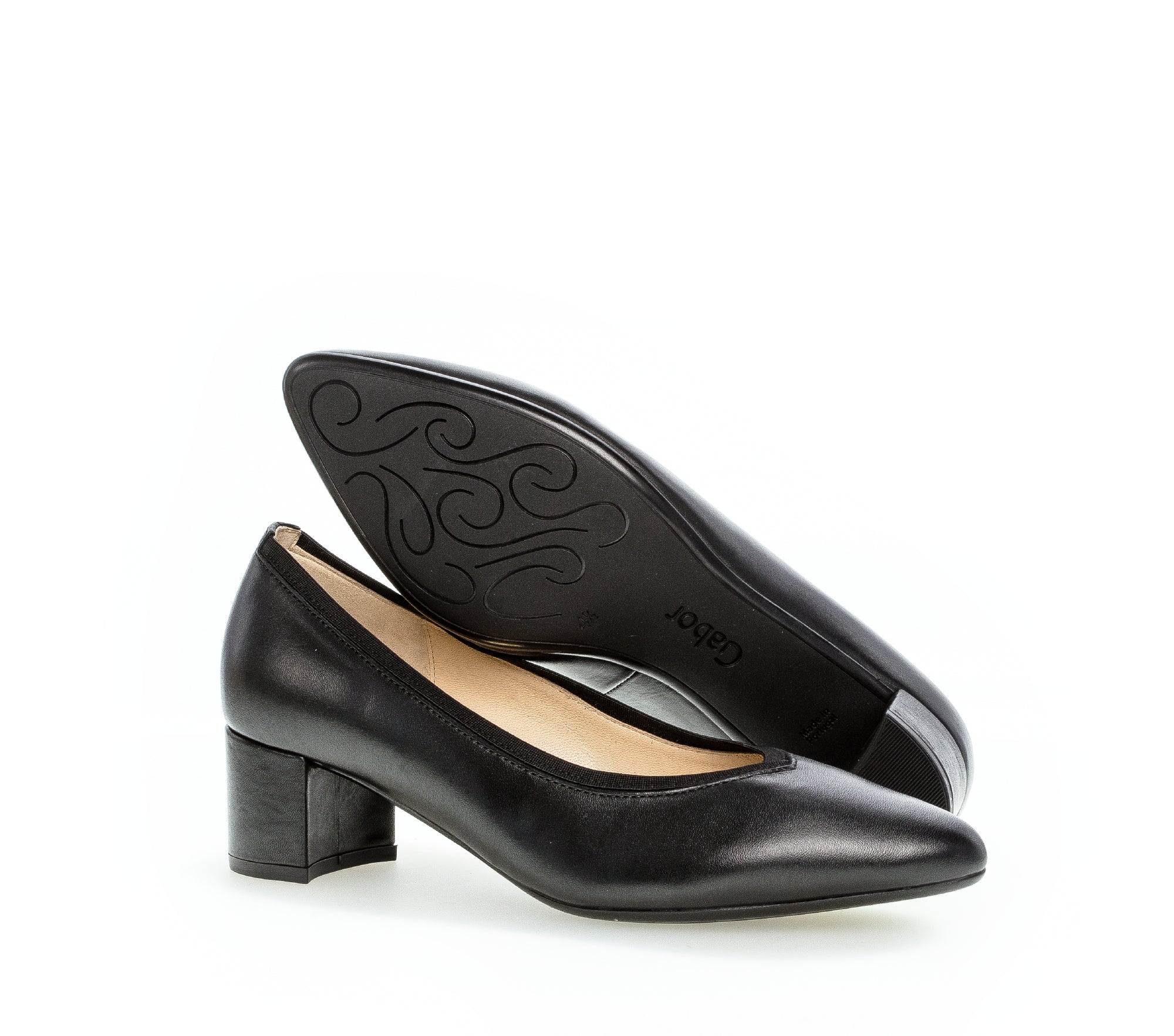 Trotteurs noirs en cuir - Image 3